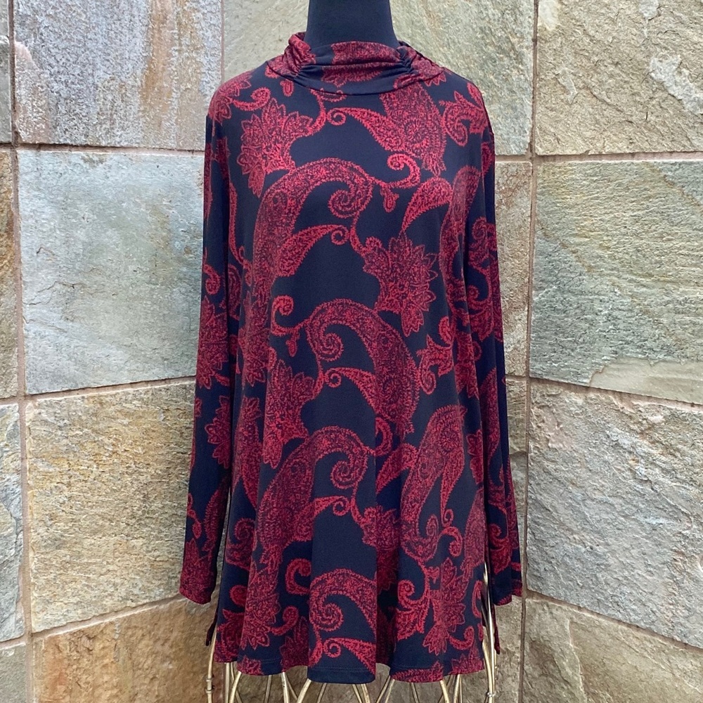 Susan Graver Cowl-Neck Sweater